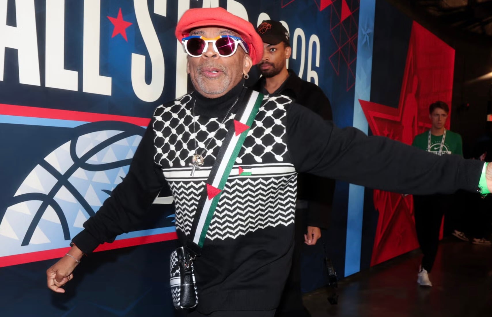 Spike Lee wears pro-Palestinian outfit to NBA All-Star Game featuring 1st Israeli player